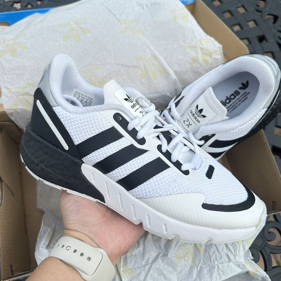 Adidas ZX 1K Boost White Black Men\'s Athletic Shoes FX6510 main image 3